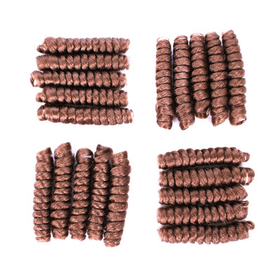 

20 Inches Medium Crochet Hair Spiral Curly Crochet Braiding Short Curlkalon Tapered Cut Ombre Bouncy Curl Twist Hair