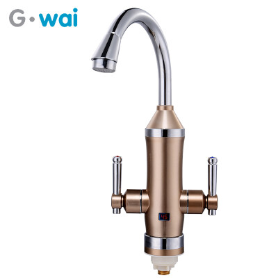 

GWAI Europe Style 3 Second Instant Water Heater With LCD Temperature Display Instant Water Faucet Water Heating Tap DRS-X30F8