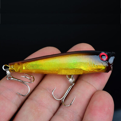 

Vanker ABS Mini Fish Type Fishing Lure Fishing Tackle Crankbait Crank Bait Metal Hooks X1