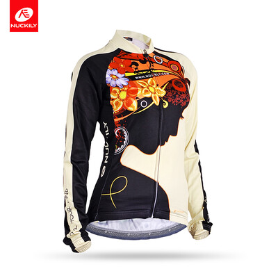 

NUCKILY Summer Cycling Jersey Wicking Breathable Bicycle Tops Sports Apperal For Women GC002