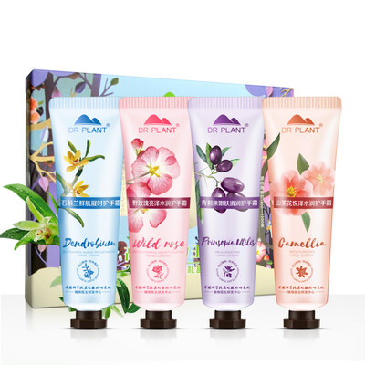 

Plant Doctor Alpine Plant Kingdom Limited Edition Подарочная коробка для рук с кремом для лица 1 * 4 (Dendrobium 30g + Wild Rose 30g + Camellia 30g + Green Thorn Fruit 30g) Увлажняющий кремовый крем для рук