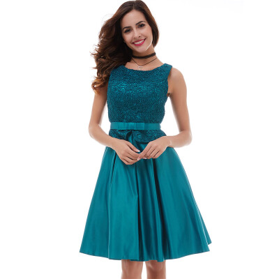 

CAZDZY Lace A-Line Knee-Length Short Cocktail Dress