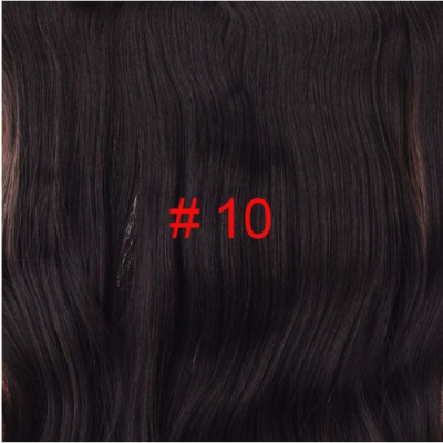 

24 inch Wavy Clip in Hair Extensions Synthetic Heat Resistant Fiber Pure Color 4 Clips 190gpc 17 Colors Available