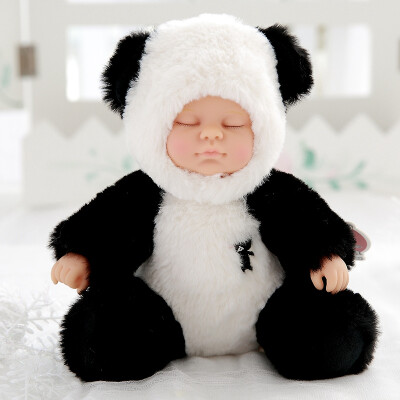 

12 Colors Cute Reborn doll Plush Stuffed Toys for Children Soft Rabbit Bear Plush Toy Baby Sleeping Dolls