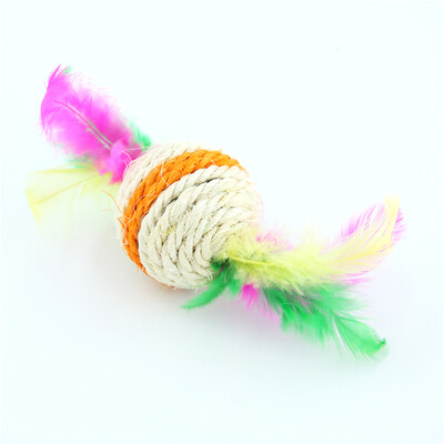 

Luochu Luxchic cat toy funny cat toy cat hemp rope catching ball 2 Pack