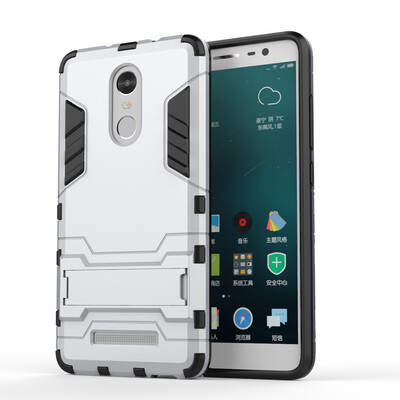 

TPU Armor Case Shockproof Rugged Protective Back Cover with Standing Frame for XIAOMI Redmi Note 3