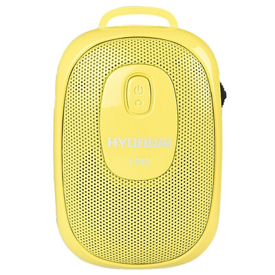 

Modern HYUNDAI i20 mini speaker self-timer fashion bright color ultra-light mini mobile phone call yellow