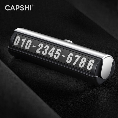 

Capshi car temporary stop sign luminous number plate phone number card Hidden rotating