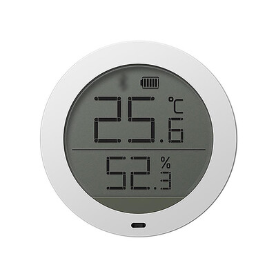 

Xiaomi Mijia Digital Smart Wireless Термостат Точность Датчик температуры влажности Работает на APP-White