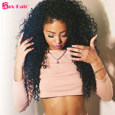

Deep Curly Lace Front Wig 130 Density Virgin Human Hair Wigs Glueless Lace Wig For Black Women With Baby Hair In Stock Zax Hair