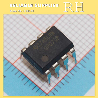 

50pcs/lot OP07 OP07CP DIP-8 Low Bias Single operational amplifier