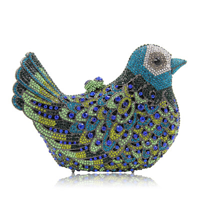 

Milisente Ёенщин сумка роскошный кристалл муфты дамы Вечерние сумки ёенский красочные птица формы свадьбы сцепление кошельки