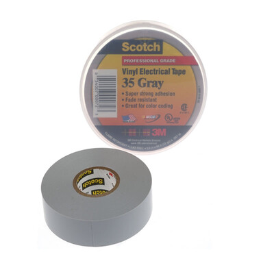 

3M Scotch 35 high quality phase color PVC electrical insulation tape single roll brown