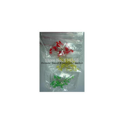 

100pcs 3MM LED Red Green Yellow White Bule 5colorsX20pcs=100pcs CC Sample package