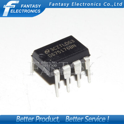 

50PCS DS75176BN DIP8 DS75176 DIP new and original IC free shipping