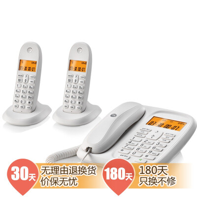 

Motorola (CL102C) Цифровая беспроводная телефонная машина для шасси Machine Machine Chinese Show Handsfree Set Office One One Mop Two Fixed Wireless Landline (белый)