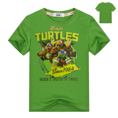 

Ninja Turtles Boys T-Shirts Tee 2018 Summer Short Sleeve Funny t Shirts Kids Cartoon Print Tops Девушки Аниме TShirts 3-13y