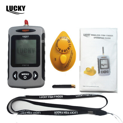 

Lucky ffw718 Depth Sonar Fishing Echos Wireless Fish Finder for Fishing Sonar Alarm Fishfinder 100m Depth River Sensor