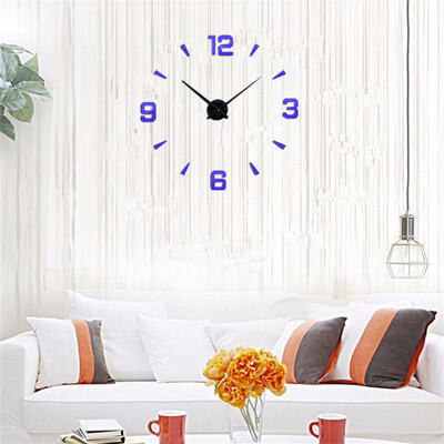 

Wall ClockModern Frameless DIY Wall Clock Large 3D Wall Watch Non Ticking for Living Room Bedroom Kitchen