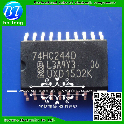 

Free shipping 10pcs SMD logic ics 74HC244 74HC244D SN74HC244D SOP20 new original