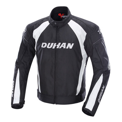 

DUHAN Mens Motorcycle Jacket Moto Windproof Racing Jacket Clothing Protective Gear With Five Protector Guards Motorbike Jacket