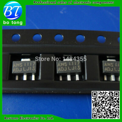 

Free Shipping 50PCS AMS1117-ADJ AMS1117 LM1117 1117 ADJ Voltage Regulator SOT-89