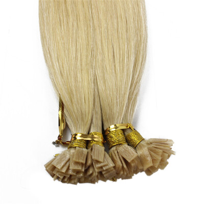 

1gs 100g Human Virgin Hair 24 Natural Blonde Keratin Flat tip Hair Extensions