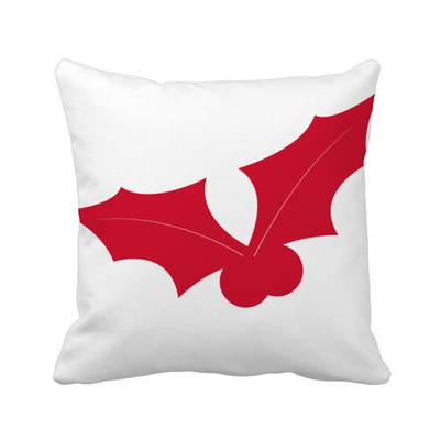 

Christmas Leaf Red Festival Square Throw Pillow Insert Cushion Cover Home Sofa Decor Gift