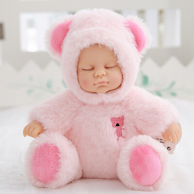 

12 Colors Cute Reborn doll Plush Stuffed Toys for Children Soft Rabbit Bear Plush Toy Baby Sleeping Dolls