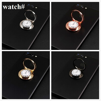 

Phone Stand Holder Universal 360 Degree Rotate Mobile Stands Waterdrop Watch Shape Finger Ring Bracket for iPhone Samsung Galaxy