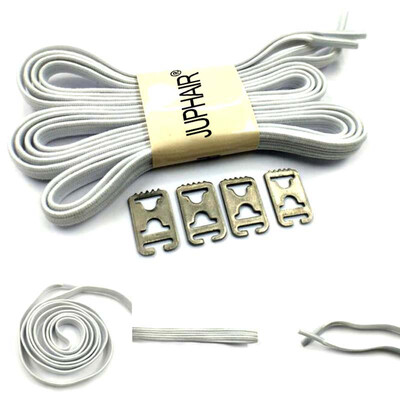 

JUP 12 пар Lazy Not Tie Shoelaces Metal Fashion Простые высокие эластичные кружева Взрослые детские замки Кроссовки No Knots Laces