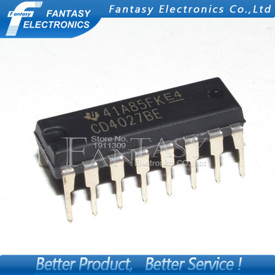 

50PCS CD4027BE DIP16 CD4027 DIP new&original IC free shipping