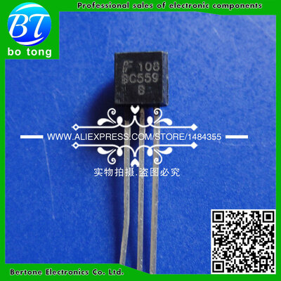 

BC559 BC559B 100mA 30V 0.1A PNP Silicon Transistor TO-92 Triode Transistor Low Power Transistor 100pcs/bag