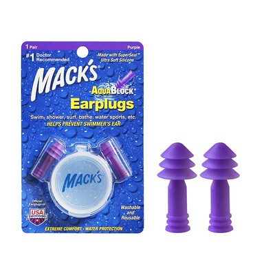 

MACK&39S Swimming earplugs US imports soft silicone waterproof bath with earplugs swimming equipment supplies transparent 1