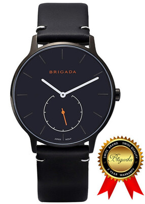 

BRIGADA Швейцарские часы для мужчин, Nice Fashion Cool Black Кварцевые мужские часы