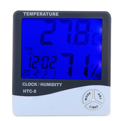 

Jingdong supermarket Yuhuaze Yuhuaze large screen with clock type electronic hygrometer date memory function thermometer TA308