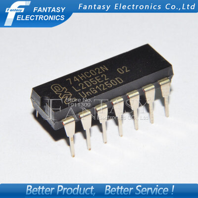 

50PCS 74HC02N DIP14 74HC02 DIP new and original IC free shipping