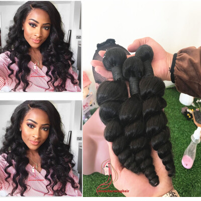 

Brazilian Hair Weave Bundles 100% Human Hair Loose Wave extensions Human Hair Products 3pcs lot