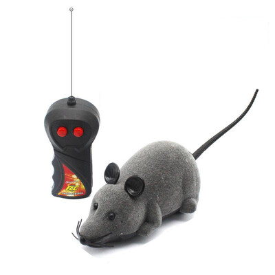

HANHANLEYUAN pet kitten toy cat can remotely rotate the simulation mouse plush interactive cat supplies