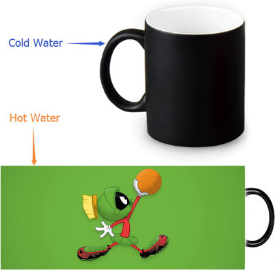 

Marvin The Martian Morphing Mug Color Change Tea Cup Magic Milk Coffee Mug