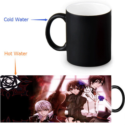 

Vampire Knight 350ml12oz Heat Reveal Mug Color Change Coffee Cup Sensitive Morphing Mugs Magic Mug Milk Tea Cups