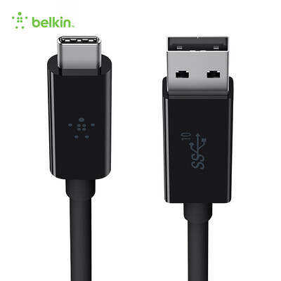 

BELKIN USB-A to USB-C chargingsynchronous connection cable 10Gbssec high speed data transmission USB31 3A black 1 meter