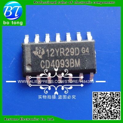 

50PCS HEF4093BT SOP14 HCF4093 SMD CD4093BM new&original IC free shipping