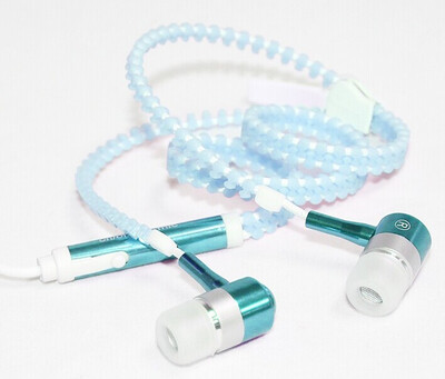 

Headphones Metal Zipper Luminous Earphones For IPhone Samsung Xiaomi Huawei LG Sony Mobile Phones