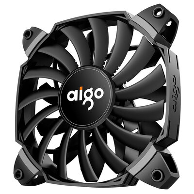 

Patriot aigo BX12 double fanless 12CM chassis fan small 4pin PWM temperature control interface dual fan water turbocharger double shock donated 4 screws