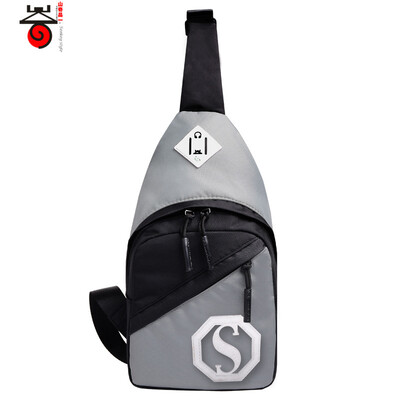 

A new Korean Shanqi hit color multifunction female chest pack male leisure street fashion lovers convenient Shoulder Messenger Ba