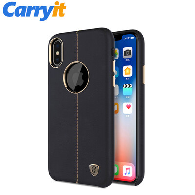 

DHL Free shipping, wholesales iPhone X NILLKIN Englon leather case for iPhone X