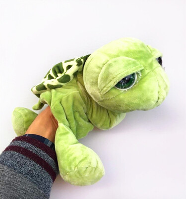 

Cute Plush Hand Puppet Animal Cartoon Velour Hand Puppet Dolls Kids Educational Toys Telling Story Lion Turtle Crocodile