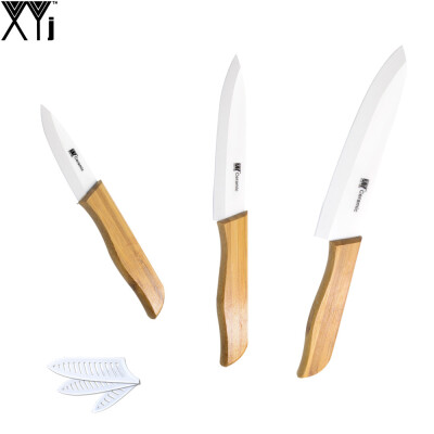 

XYJ Brand Kitchen Ceramic Knife Set Chef Slicing Paring Knife For 3, 5, 6 Inch Bomboo Handle Kitchen Knives Hot Sale