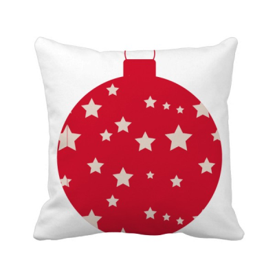 

Christmas Star Red Festival Square Throw Pillow Insert Cushion Cover Home Sofa Decor Gift